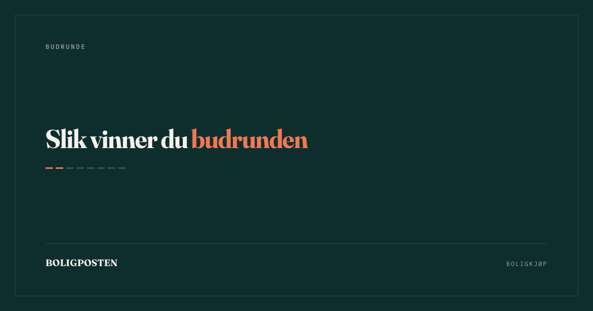 Cover Image for Slik vinner du budrunden - Ekspertenes beste strategier for 2025